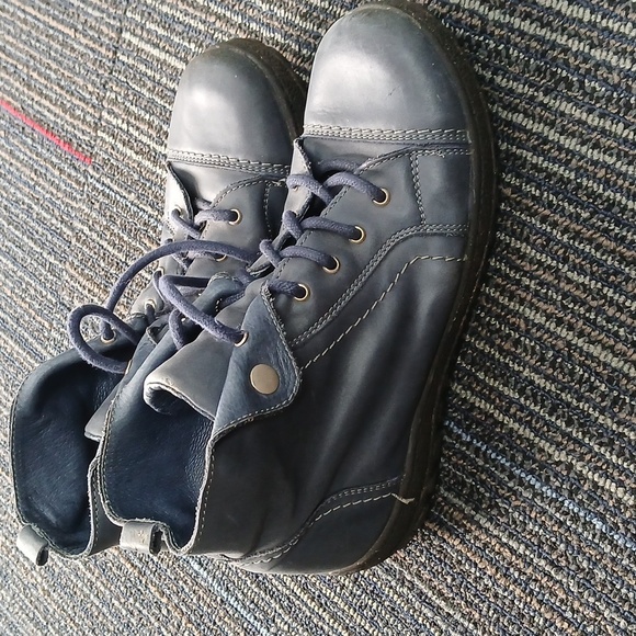 V Italia Shoes - V-Italia Kiki 1041 Blue Mano Genuine Leather- Leather Lined Size 39 MSRP $132